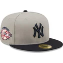 czapki-plana-szary-dopasowany-59fifty-parche-lateral-new-york-yankees-mlb-new-era