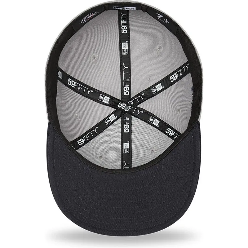 czapki-plana-szary-dopasowany-59fifty-parche-lateral-new-york-yankees-mlb-new-era