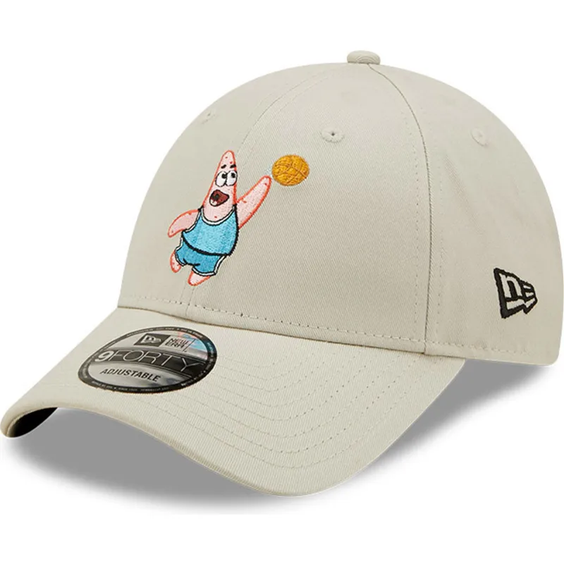czapki-curva-bezowy-tasma-regulowana-9forty-sporty-patricio-estrella-bob-esponja-new-era