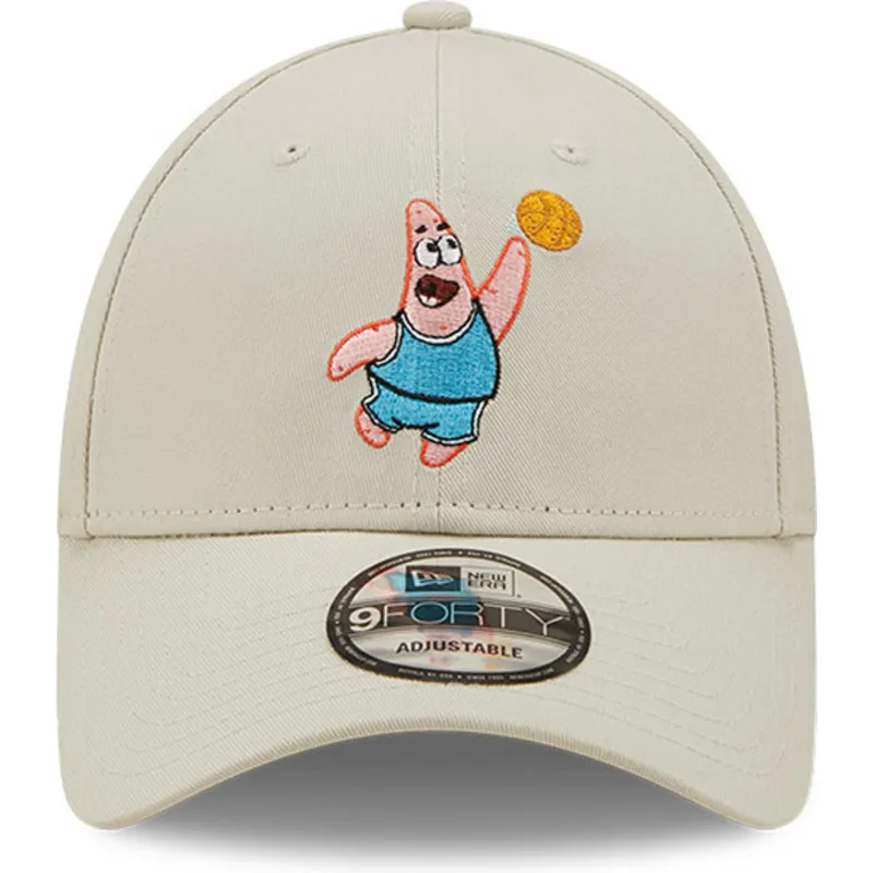 czapki-curva-bezowy-tasma-regulowana-9forty-sporty-patricio-estrella-bob-esponja-new-era