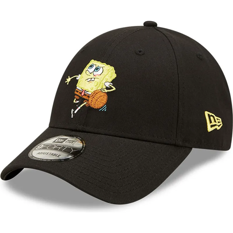czapki-curva-czarny-tasma-regulowana-9forty-sporty-bob-esponja-new-era