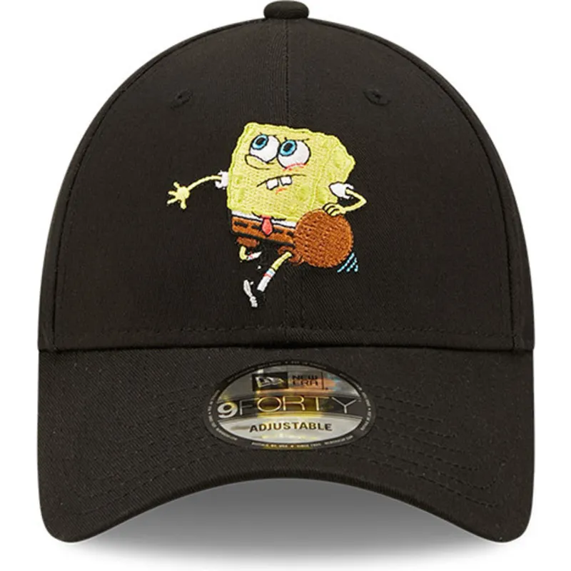 czapki-curva-czarny-tasma-regulowana-9forty-sporty-bob-esponja-new-era