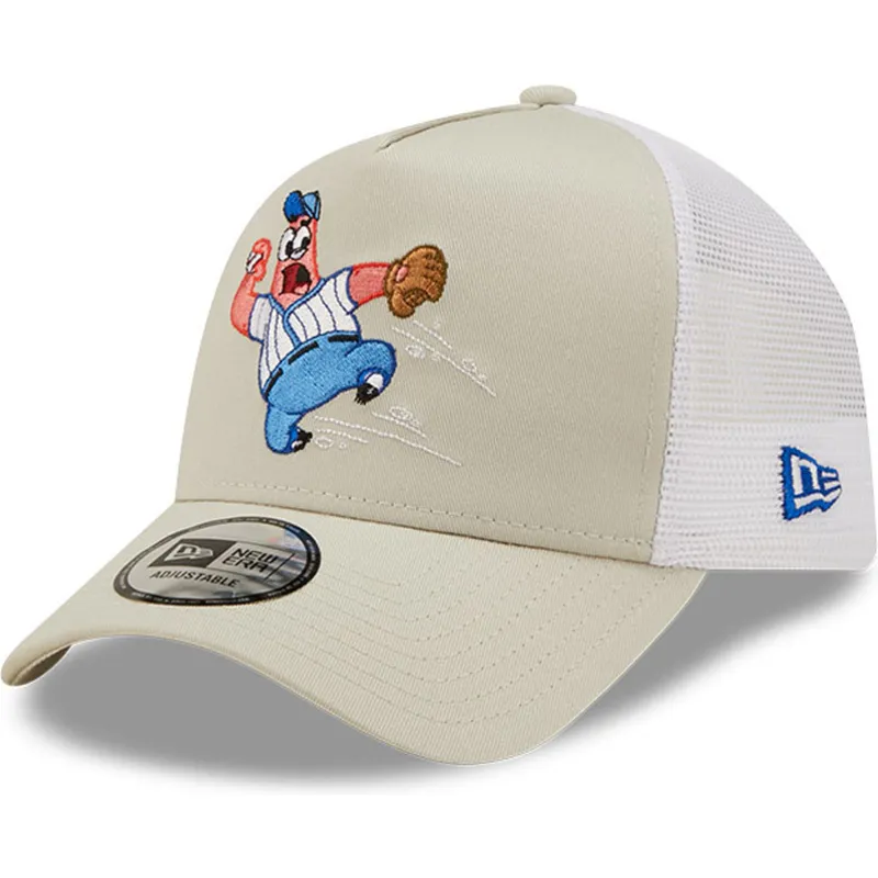 czapki-curva-bezowy-snapback-a-frame-sporty-patricio-estrella-bob-esponja-new-era