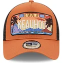 brazowa-czapka-truckerka-hawaii-keauhou-a-frame-license-plate-od-new-era