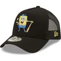 czapki-curva-czarny-snapback-a-frame-sporty-bob-esponja-new-era
