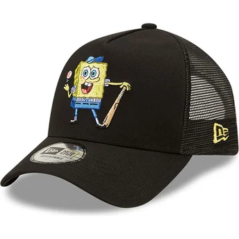 czapki-curva-czarny-snapback-a-frame-sporty-bob-esponja-new-era
