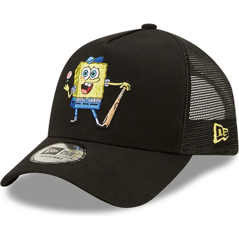 czapki-curva-czarny-snapback-a-frame-sporty-bob-esponja-new-era