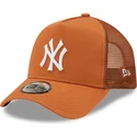 czapki-curva-brazowy-snapback-a-frame-tonal-mesh-new-york-yankees-mlb-new-era