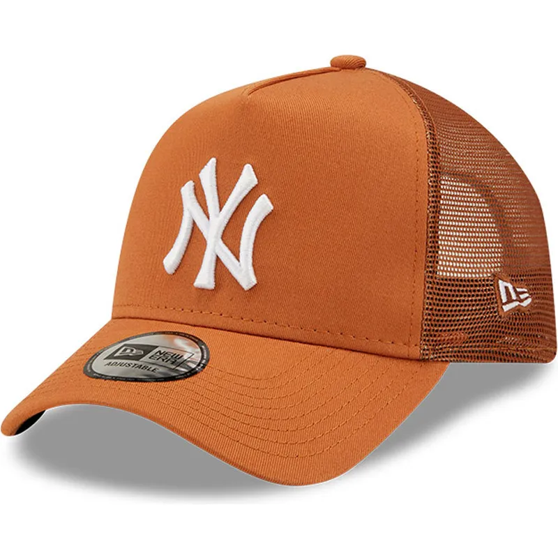 czapki-curva-brazowy-snapback-a-frame-tonal-mesh-new-york-yankees-mlb-new-era