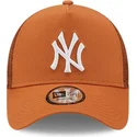czapki-curva-brazowy-snapback-a-frame-tonal-mesh-new-york-yankees-mlb-new-era