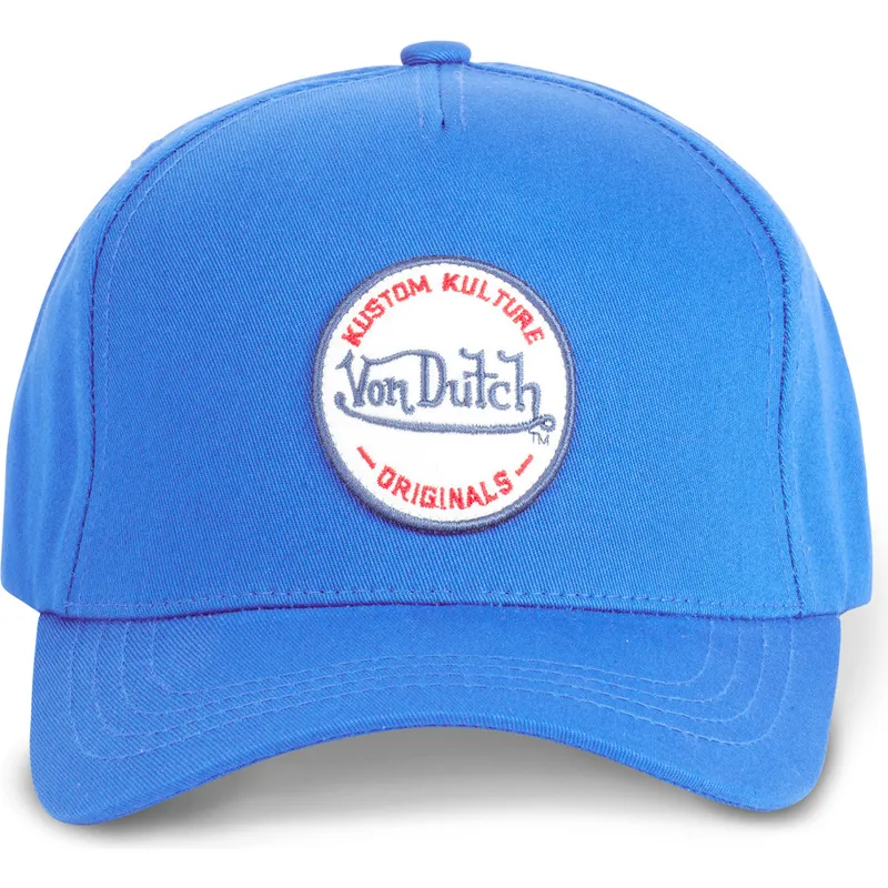 niebieska-zakrzywiona-czapka-snapback-kustom-kulture-col-rblu-von-dutch