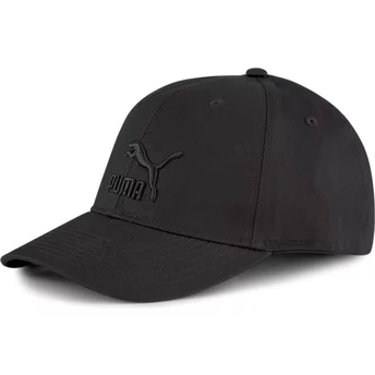 Czarna, regulowana czapka z daszkiem z czarnym logo Classics Archive Logo od Puma