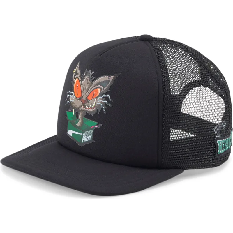 czarna-plaska-czapka-trucker-adrenaline-freaks-hometown-heroes-x-sports-herzo-cats-od-puma