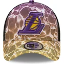 czapki-curva-wielokolorowy-snapback-a-frame-summer-city-los-angeles-lakers-nba-new-era