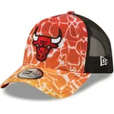 czapki-curva-pomaranczowy-snapback-a-frame-summer-city-chicago-bulls-nba-new-era