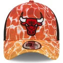czapki-curva-pomaranczowy-snapback-a-frame-summer-city-chicago-bulls-nba-new-era