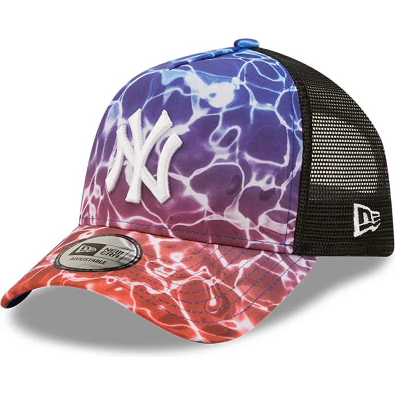 czapki-curva-wielokolorowy-snapback-a-frame-summer-city-new-york-yankees-mlb-new-era