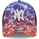 czapki-curva-wielokolorowy-snapback-a-frame-summer-city-new-york-yankees-mlb-new-era