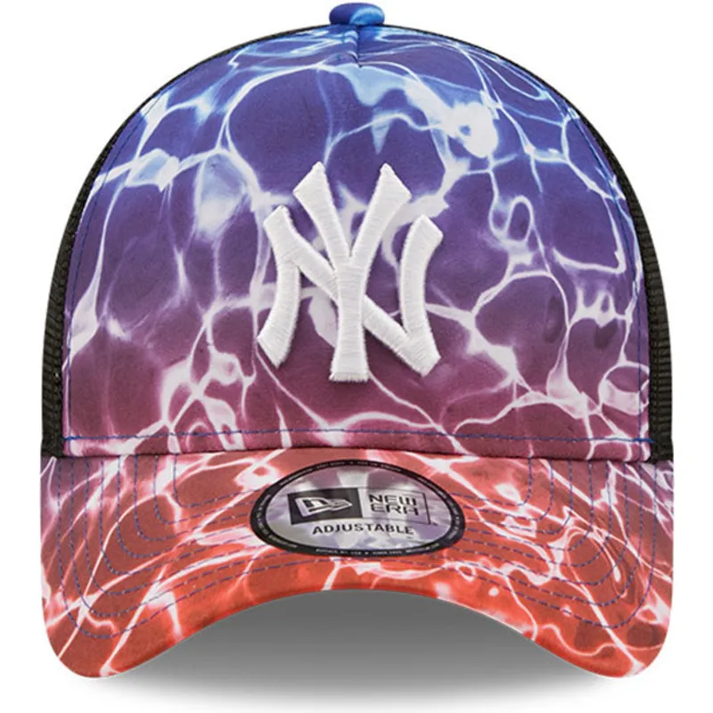 czapki-curva-wielokolorowy-snapback-a-frame-summer-city-new-york-yankees-mlb-new-era