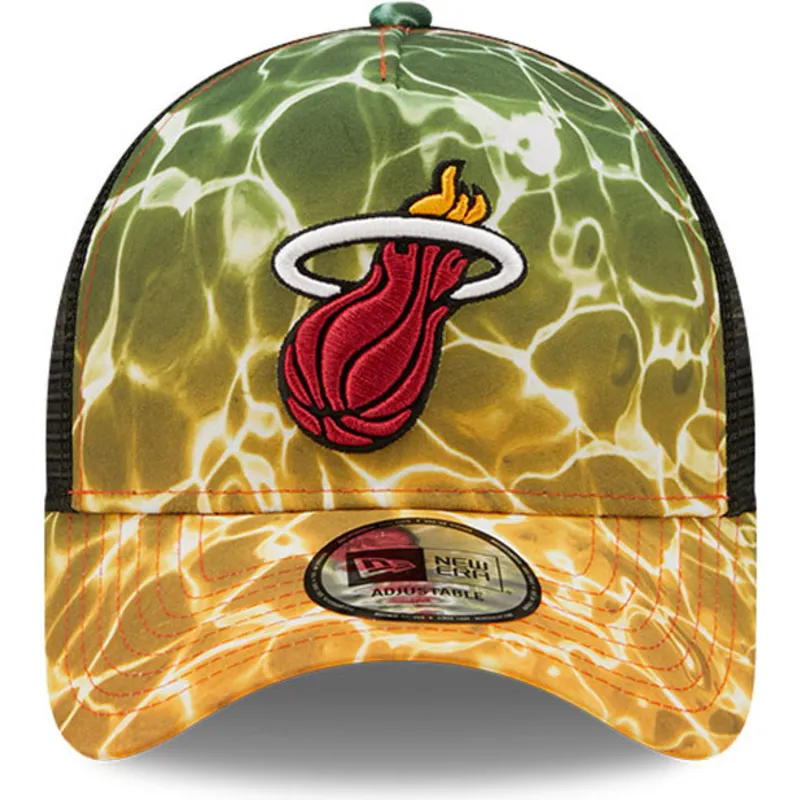 czapki-curva-wielokolorowy-snapback-a-frame-summer-city-miami-heat-nba-new-era