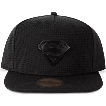 Czarna czapka z daszkiem snapback Superman DC Comics z metalowym emblematem od Difuzed