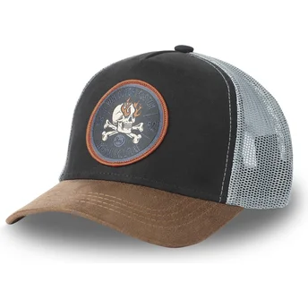 czapka-trucker-czarna-niebieska-i-brazowa-kustom-kulture-skull-sku-od-von-dutch