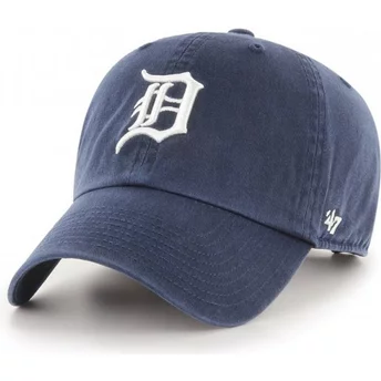 Wyginięta czapka ciemnoniebieska Detroit Tigers MLB Clean Up 47 Brand