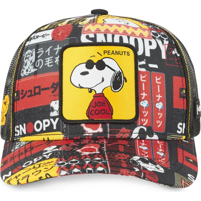 czapki-curva-czarny-snapback-snoopy-orzeszki-ziemne-capslab