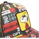 czapki-curva-czarny-snapback-snoopy-orzeszki-ziemne-capslab