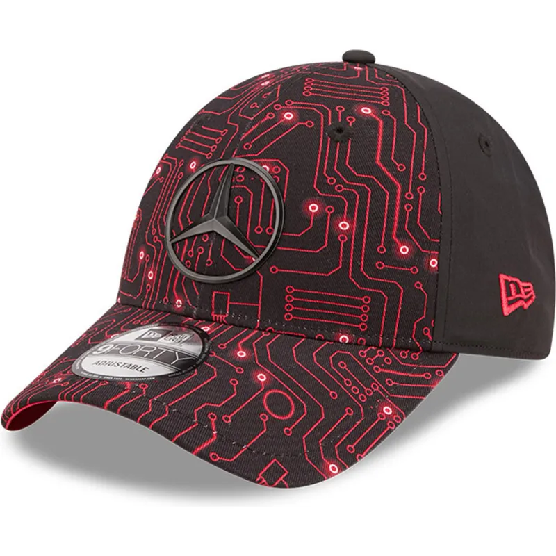 czapki-curva-czerwony-tasma-regulowana-9forty-esports-grand-prix-mercedes-formula-1-new-era