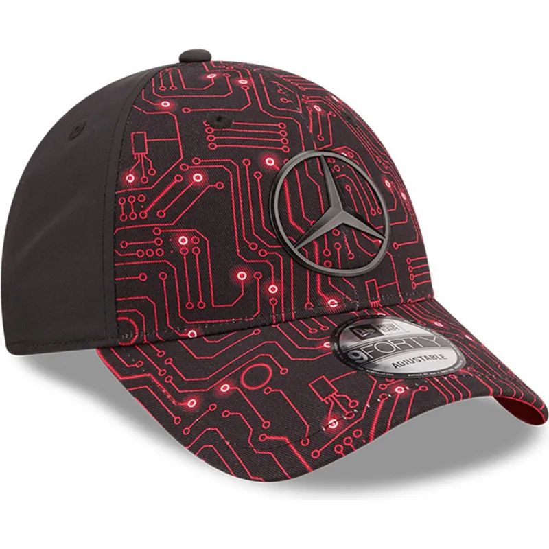 czapki-curva-czerwony-tasma-regulowana-9forty-esports-grand-prix-mercedes-formula-1-new-era