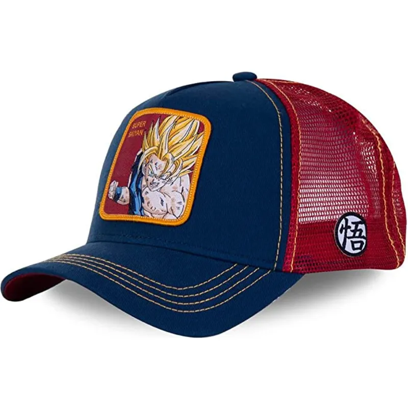 czapki-curva-granatowy-snapback-son-goku-dragon-ball-capslab