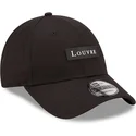 czarna-zakrzywiona-czapka-regulowana-9forty-logo-le-louvre-od-new-era