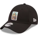 czarna-zakrzywiona-regulowana-czapka-9forty-patch-mona-lisa-le-louvre-od-new-era