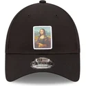 czarna-zakrzywiona-regulowana-czapka-9forty-patch-mona-lisa-le-louvre-od-new-era
