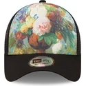 czarna-czapka-trucker-9forty-e-frame-flowers-le-louvre-od-new-era