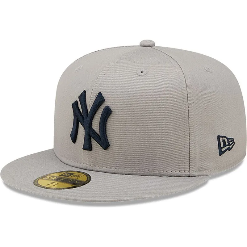 czapki-plana-szary-dopasowany-59fifty-parche-lateral-world-series-new-york-yankees-mlb-new-era
