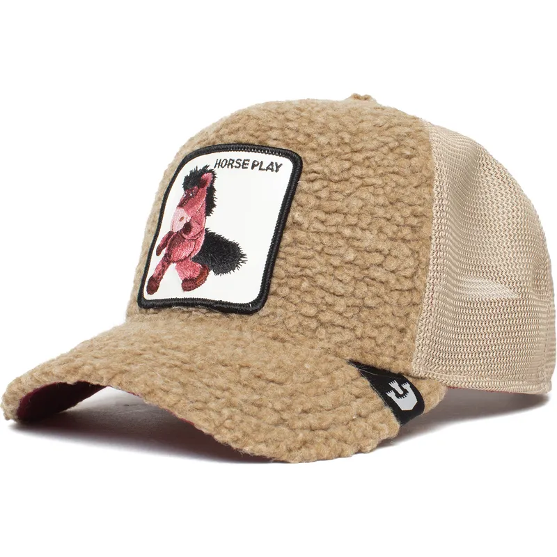 czapki-curva-brazowy-snapback-de-borreguillo-caballo-peluche-horse-play-the-farm-the-farm-de-goorin-bros