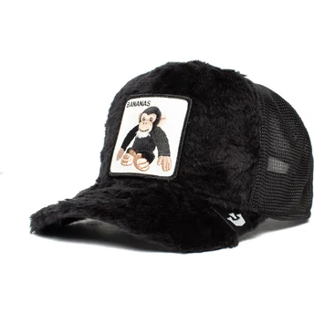 czapki-curva-czarny-snapback-de-borreguillo-mono-peluche-go-bananas-the-farm-the-farm-de-goorin-bros