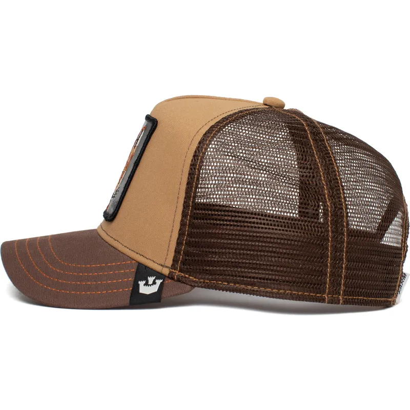 czapki-curva-brazowy-snapback-the-farm-de-goorin-bros