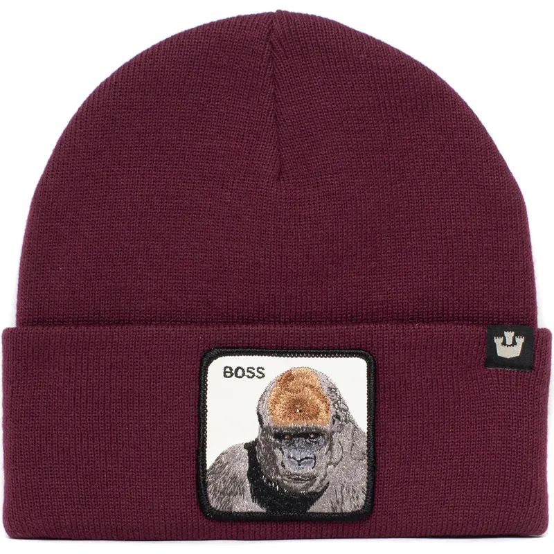 czapka-bordowa-gorila-boss-apes-knit-the-farm-od-goorin-bros