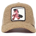 brazowa-czapka-trucker-z-barankiem-dla-dziecka-pluszowy-kon-horse-play-little-horsey-the-farm-od-goorin-bros