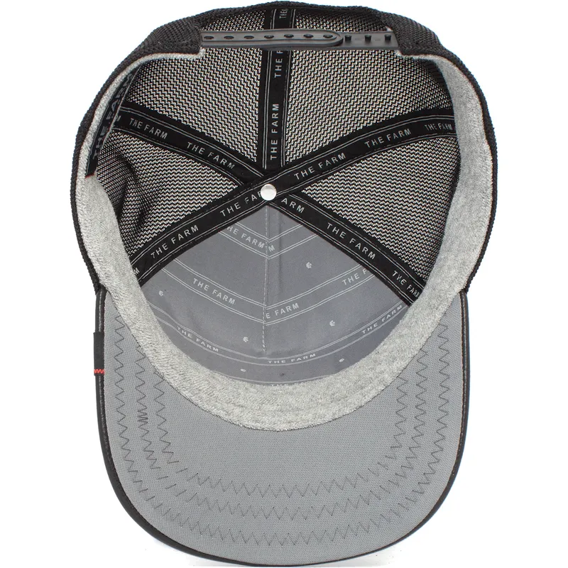 czapka-trucker-czarna-dla-chlopca-dinozaur-t-rex-little-monster-the-farm-od-goorin-bros