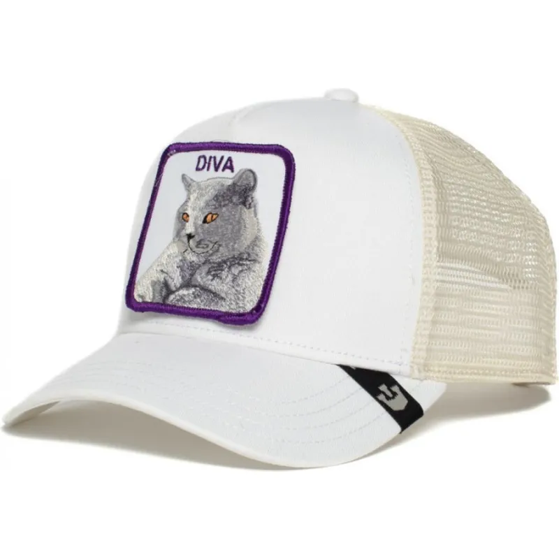 biala-czapka-trucker-z-kotem-diva-stance-od-goorin-bros