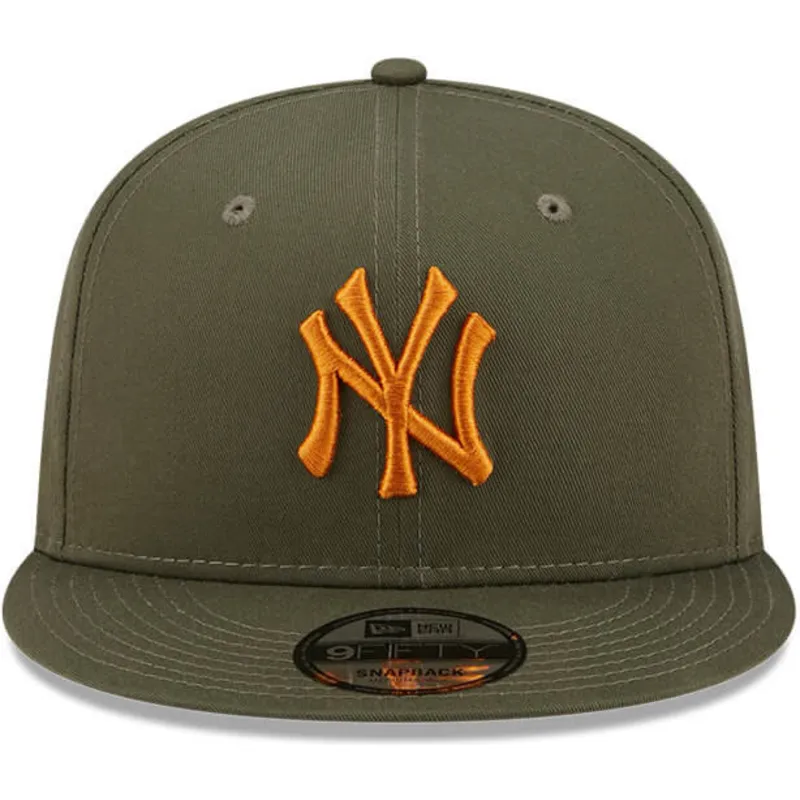 czapki-plana-zielony-snapback-9fifty-league-essential-new-york-yankees-mlb-new-era