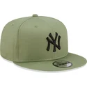 czapki-plana-zielony-snapback-negro-9fifty-league-essential-new-york-yankees-mlb-new-era
