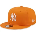 czapki-plana-pomaranczowy-snapback-9fifty-league-essential-new-york-yankees-mlb-new-era