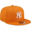 czapki-plana-pomaranczowy-snapback-9fifty-league-essential-new-york-yankees-mlb-new-era