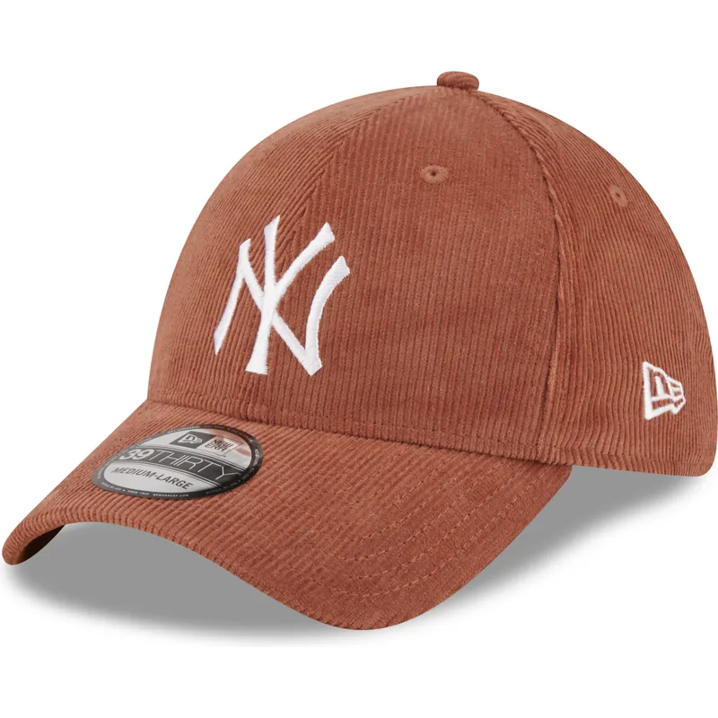 czapki-curva-brazowy-dopasowany-39thirty-cord-new-york-yankees-mlb-new-era