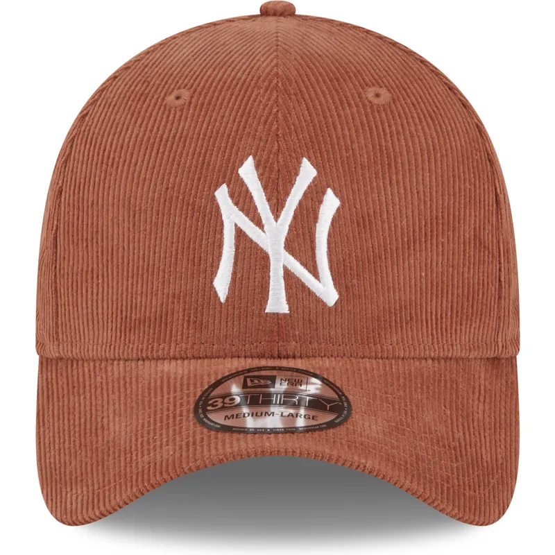 czapki-curva-brazowy-dopasowany-39thirty-cord-new-york-yankees-mlb-new-era
